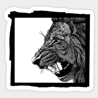 Lion's den Sticker